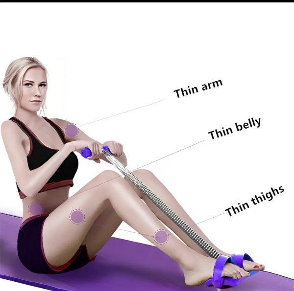 Tummy Trimmer Single Spring – Black omnimart